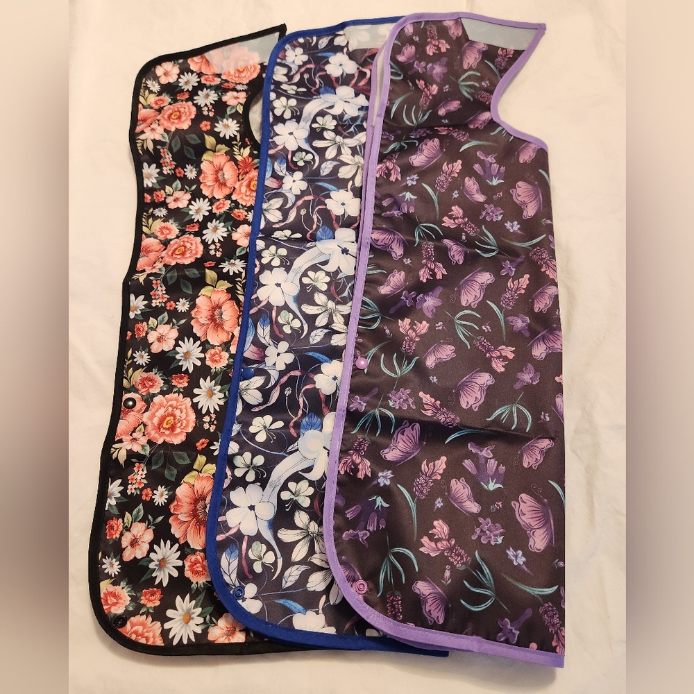 Unisex Adult Bibs - set of 3